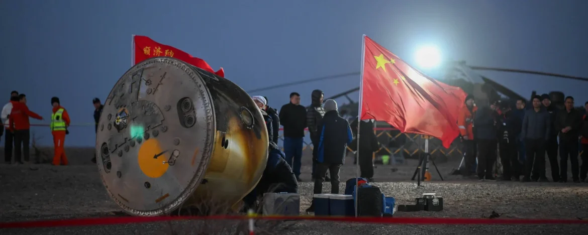 nave-apresenta-rachadura-e-faz-astronautas-chineses-usarem-outra-para-voltar-a-terra